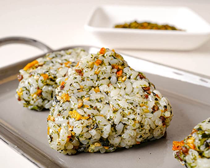 Plogmag Furikake Rice Seasoning Variety 4 Pack (Bonito, Nori Komi, Curry, and Spicy Bonito)