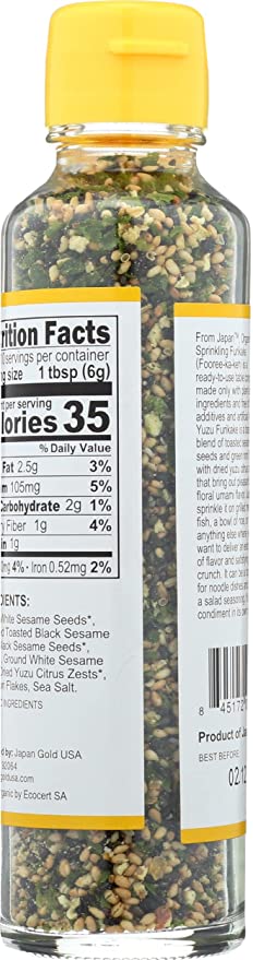 Muso From Japan Organic Sprinkling Furikake Yuzu, 2.2oz