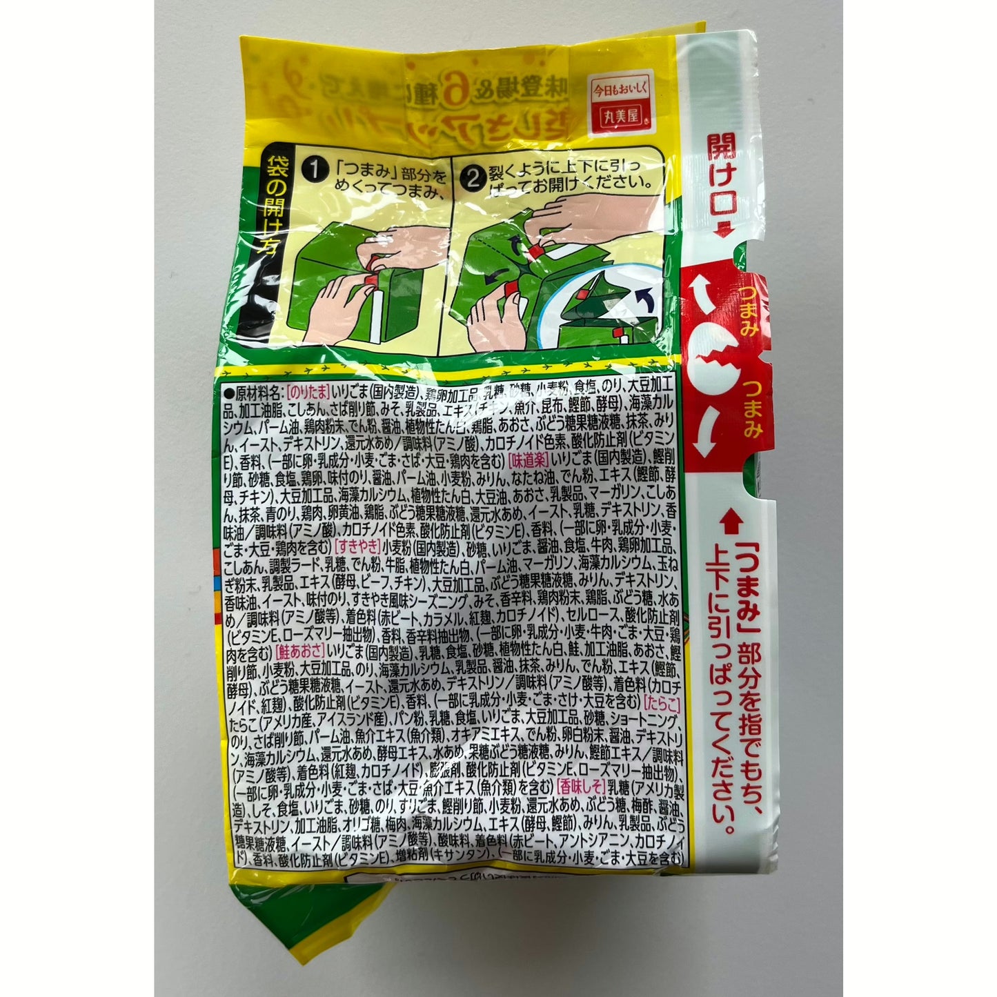 Marumiya Noritama Furikake 6 Flavor Variety Pack