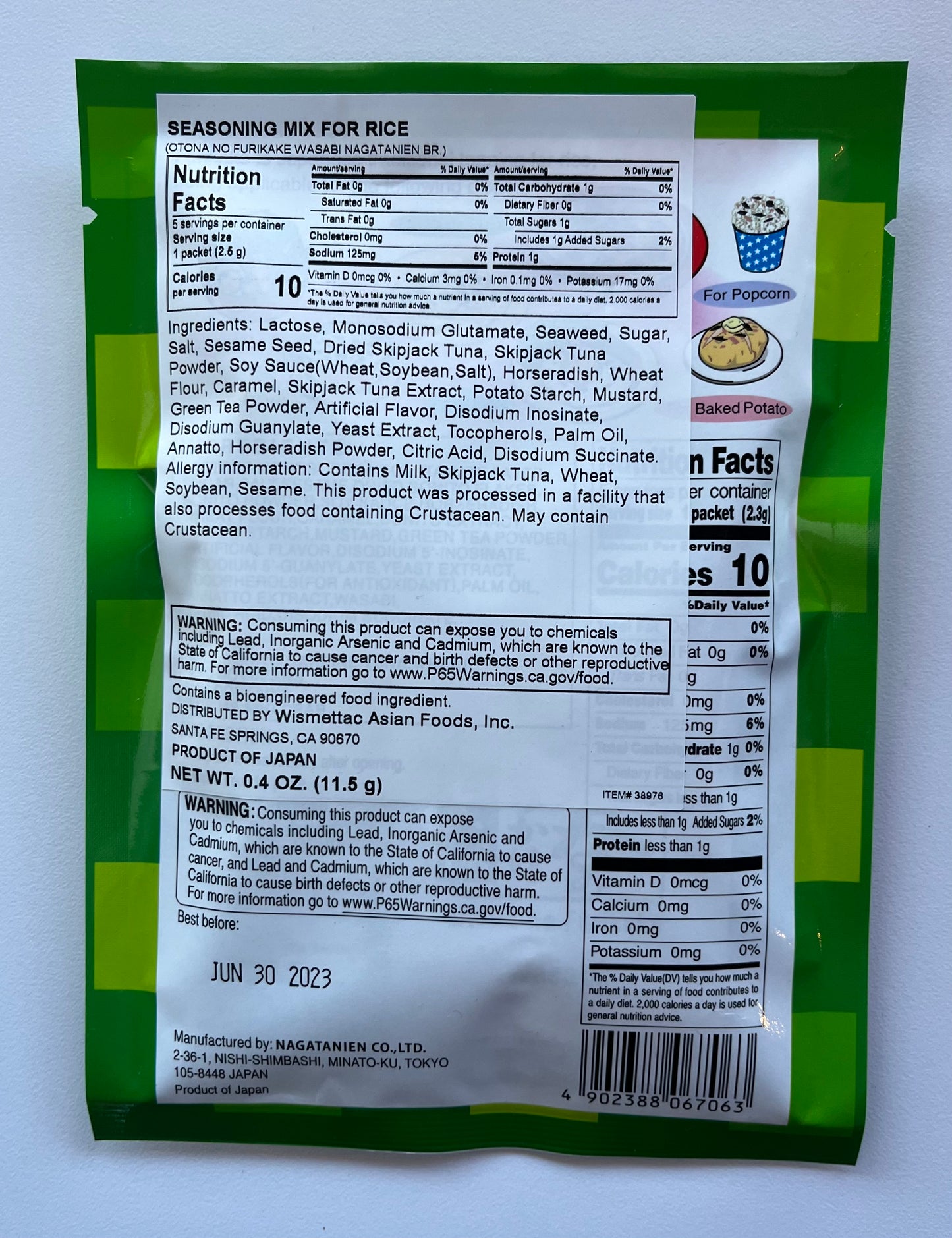 Nagatanien Wasabi Otona-no Furikake