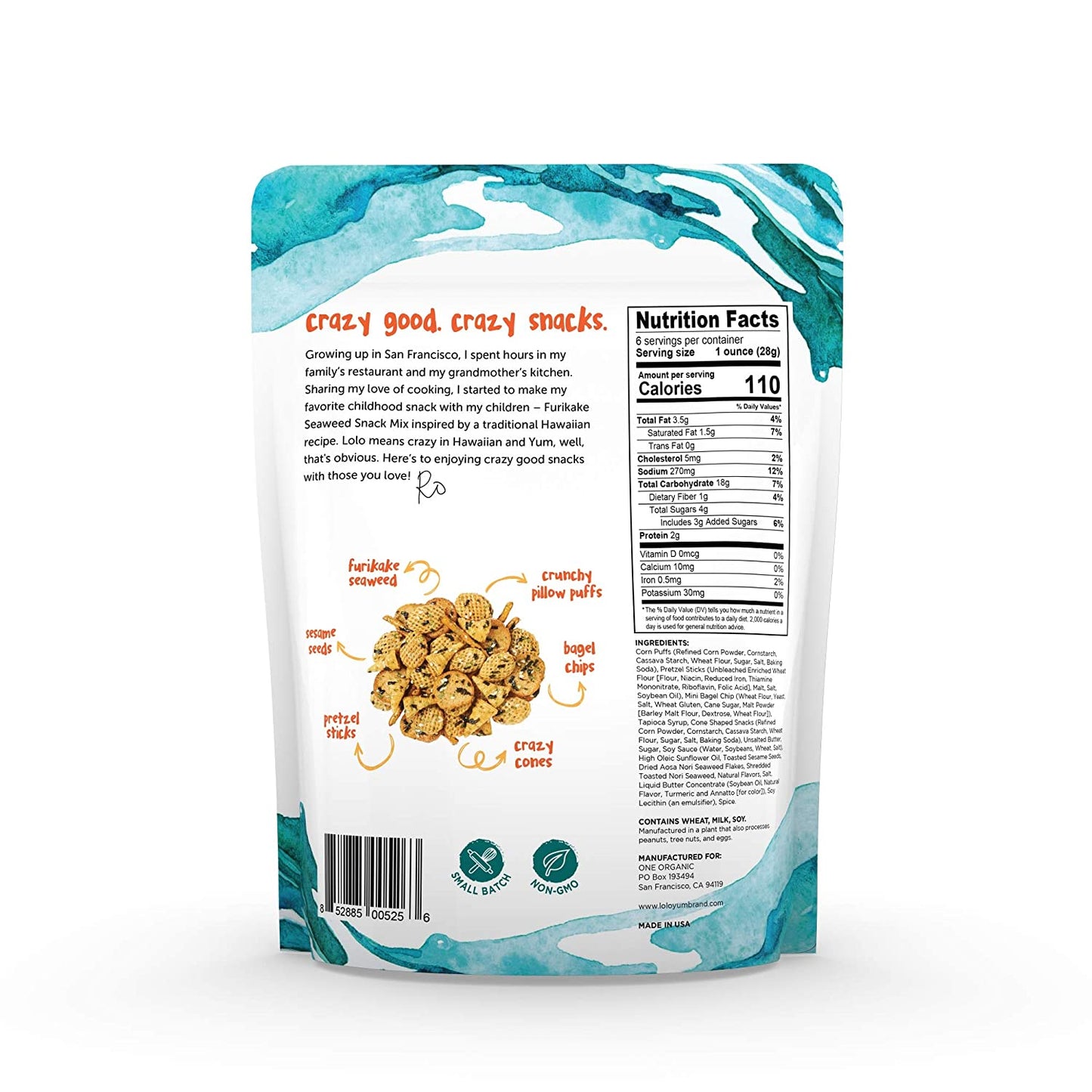 LoloYum Furikake Seaweed Snack Mix