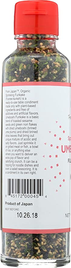 Muso From Japan Organic Sprinkling Furikake Umeboshi Flavor 2.4oz